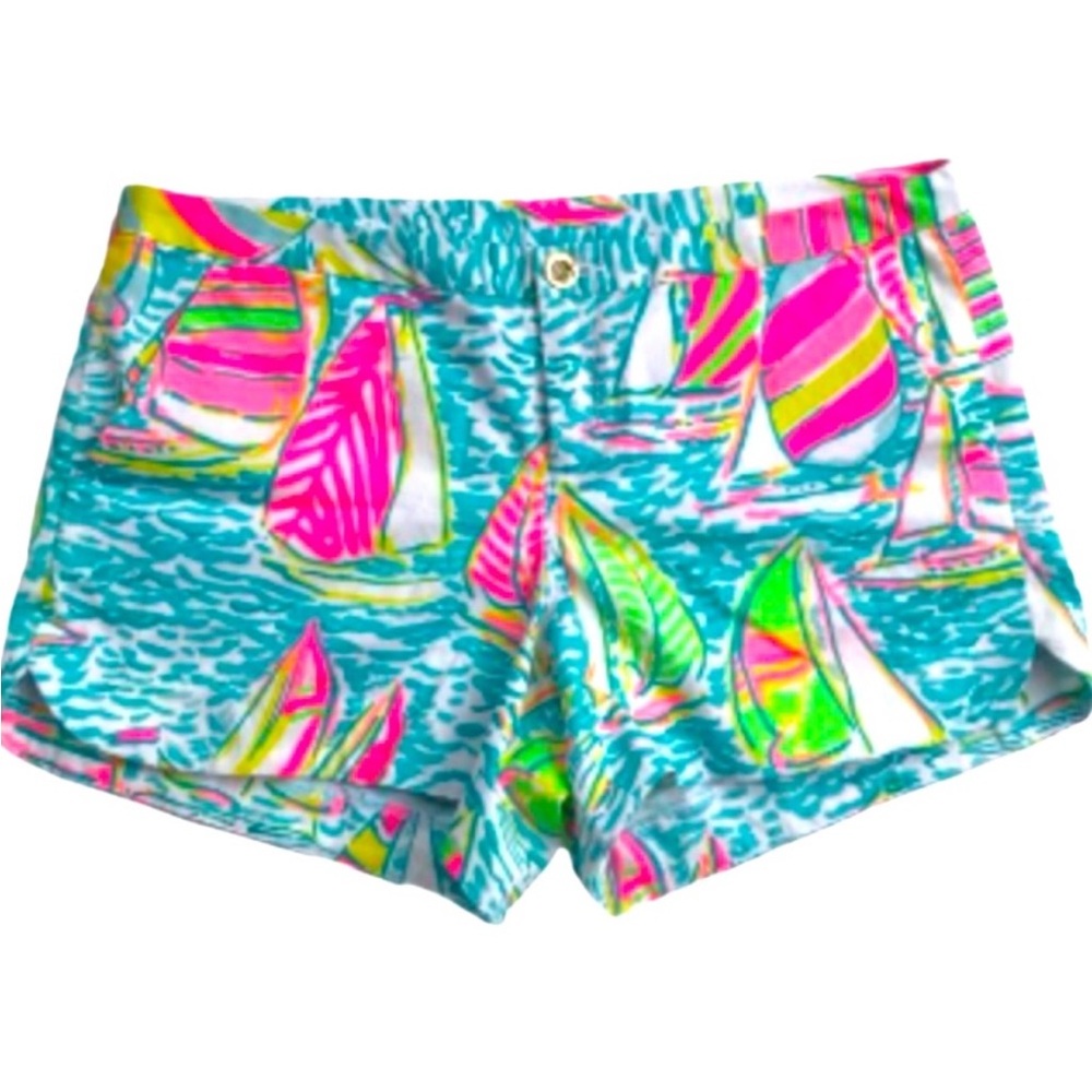 Lilly Pulitzer Multi You Gotta Ugotta Regatta sailboat shorts Back to school 12